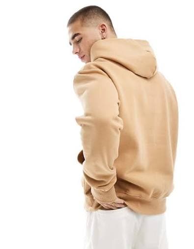OverSize Light Brown Hoodie view 2