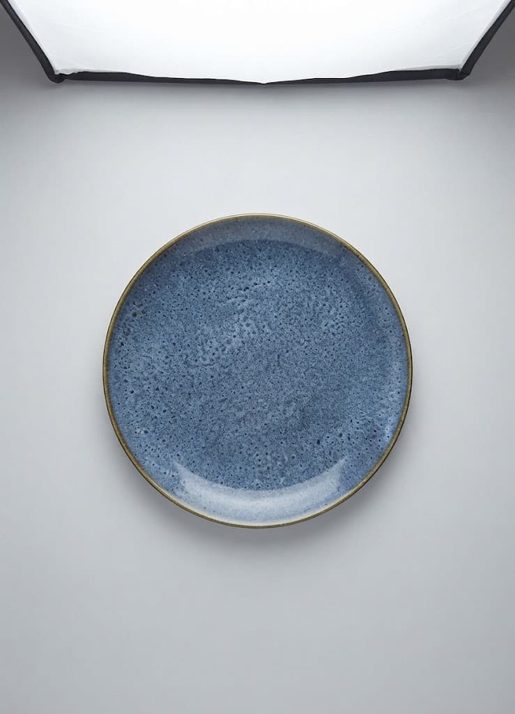 Vektor Azure Speckled Dinner Plate view 2
