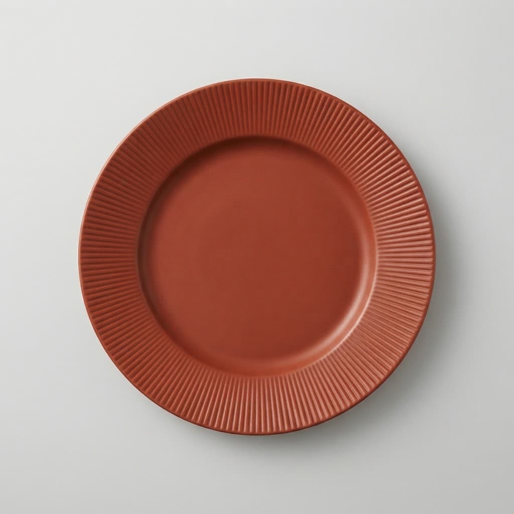 Vektor Terracotta Fluted Dinner Plate view 2