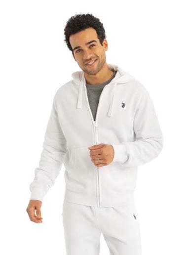 White Color Premium Hoodie view 2